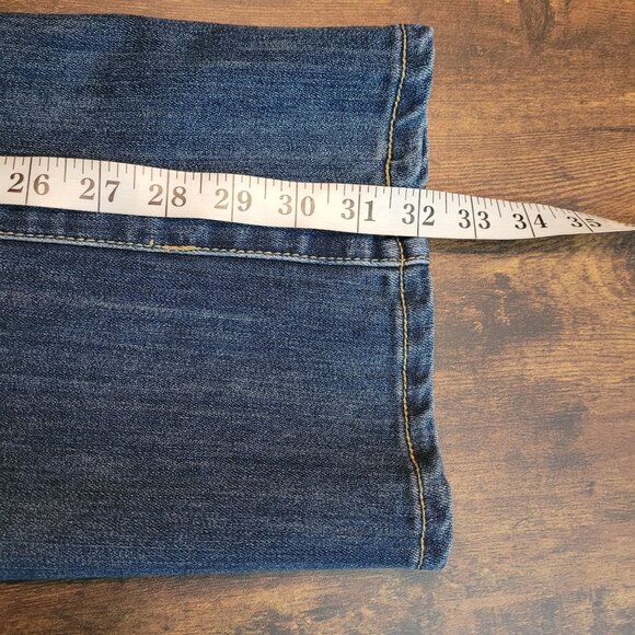 Seven7 Jeans Womens 28 Bootcut Low Rise Medium Dark Wash Stretch Denim Western - Picture 8 of 10